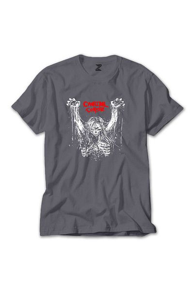 Z zepplin Λογότυπο Cannibal Corpse 1classic97 Band Rock Grey T-shirt