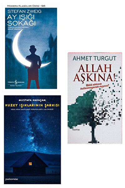 TÜRKİYE İŞ BANKASI KÜLTÜR YAYINLARI Allah Aşkına Ahmet Turgut + Ay Işığı Soka...
