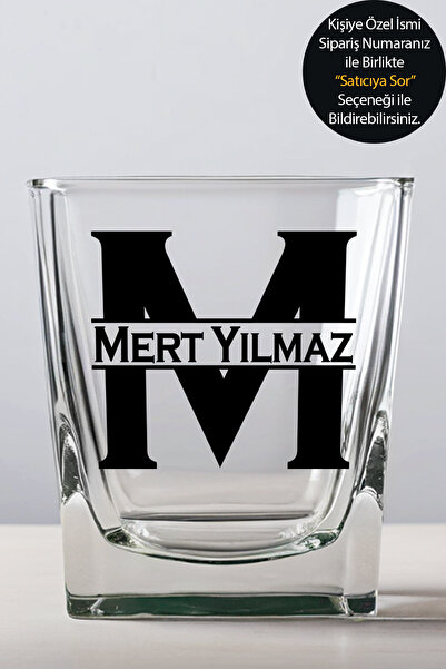 KadehSepeti Kişiye Özel Baş Harf Ve Isimli Viski Bardağı