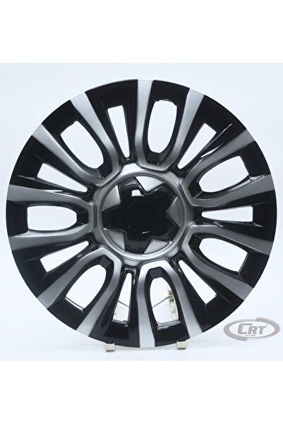 OTOCİRİT Jant Kapağı Siyah-gri Kırılmaz 16" Egea Model (amblem Hediyeli) (1 A...