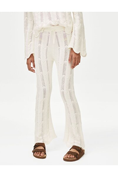 Marks & Spencer Yumuşak Dokulu Flared Fit Pantolon (6-16 Yaş)