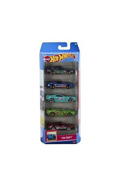 HOT WHEELS 1806 Hot Wheels Beşli Araba Seti HW DRIFT HTV51
