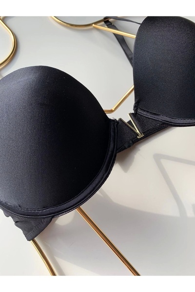 Cansoy Violet Black Color Women's Underwear Sets