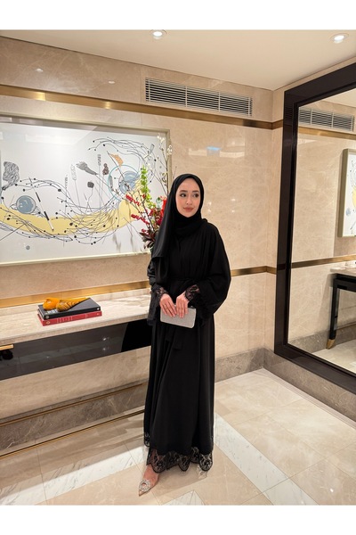 BYAYSEKORKUT Dantelli abaya