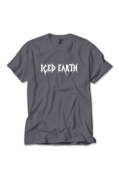 Z zepplin Γκρι μπλουζάκι με λογότυπο Iced Earth