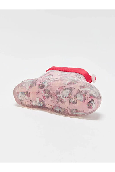 Prego İçi Polar Yünlü Dışı Plastik Çocuk Yağmur Çizme UNİCORN