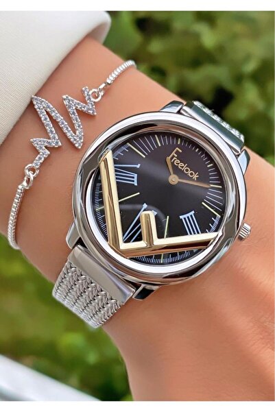 Freelook Mrd11465 Gümüş Çelik Kordon Kadın Kol Saati Bileklik