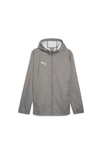 Puma Αδιάβροχο προπόνησης ανδρικού ποδοσφαίρου Teamfinal Allweather Jkt 65859913   Γκρι