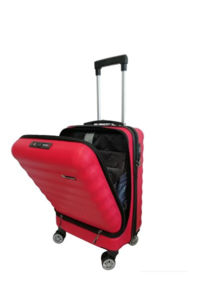 Vegmann Wave Laptop Bölmeli Kırmızı Kabin Boy Valiz