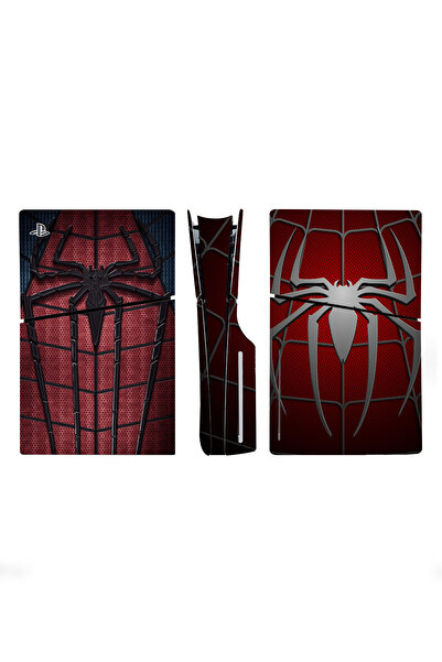 Kt Grup Spider Playstation 5 Slim Kasa Disk Versiyon Sticker Kaplama Seti