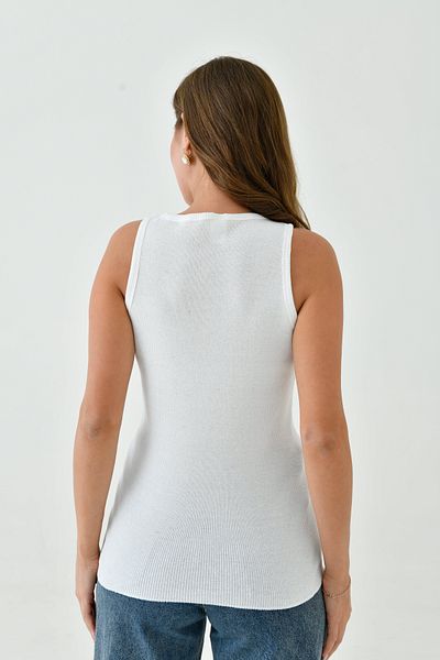 mirach Σετ 2 Κοτλέ Basic Γυναικείο εσώρουχο – Βαμβακερό Lycra Χοντρό λουράκι, Κλειστό λαιμό μηδενικό μανίκι