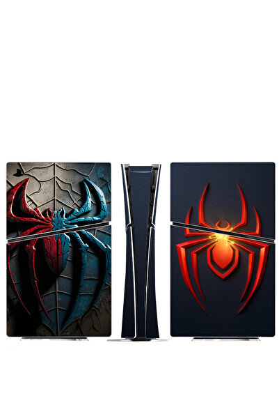 Kt Grup Spider Playstation 5 Slim Kasa Dijital Versiyon Sticker Kaplama Seti