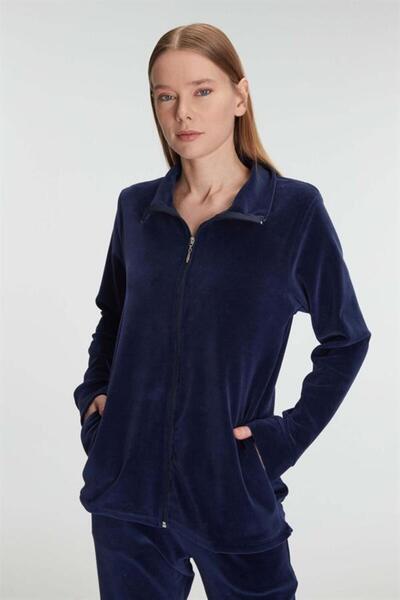 Genel Markalar New Premium Özel Seri Pamuklu Fermuarlı Sweatshirt Pantolon Pijama Takımı