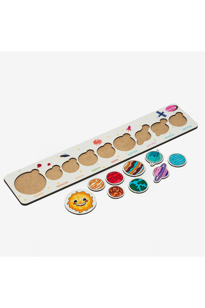 akatshop Akat Shop Montessori Gezegenler Puzzle
