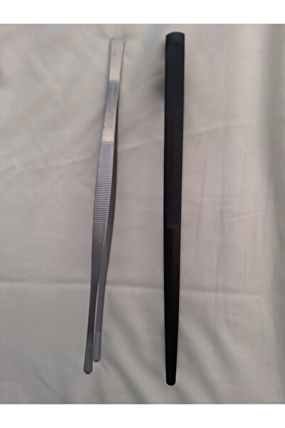 EMPA مجموعة ملقط ملقط من الفولاذ والبلاستيك مكونة من قطعتين