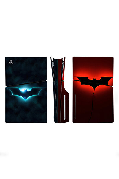 Kt Grup Yarasa Playstation 5 Slim Kasa Disk Versiyon Sticker Kaplama Seti