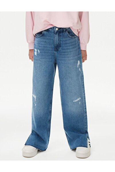 Marks & Spencer Saf Pamuklu Denim Jean (6-16 Yaş)