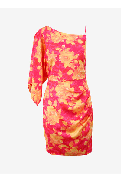 Guess Polo Yaka Çok Renkli Standart Kadın Elbise W4GK79WF1T2-P6DE