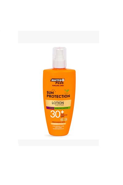 Softto Plus 30 Spf Protective Body and Face Sun Lotion Uva&Uvb 200 ml