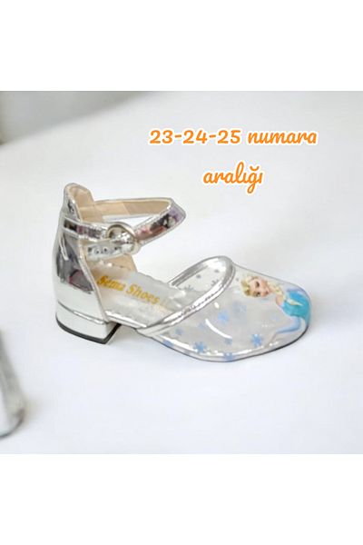 PATİK BEBE Girl's Small Heeled Transparent Shoes No. 21-25