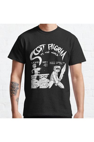 ZOKAWEAR Μπλουζάκι με στάμπα Loose Fit Unisex Scott Pilgrim Vs The World Design