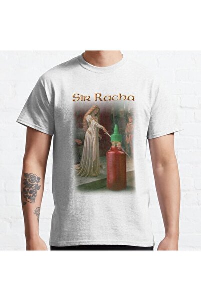 ZOKAWEAR Τυπωμένο μπλουζάκι Loose Fit Unisex Sir Racha Sriracha Sauce Design