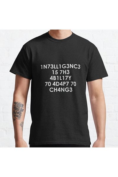 ZOKAWEAR Unisex Loose Fit - Tricou imprimat Intelligence