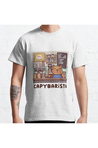 ZOKAWEAR Μπλουζάκι Loose Fit Unisex Capybarista με στάμπα