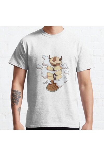 ZOKAWEAR Široka unisex majica Appa Cuddling Clouds Avatar The Last Airbender ...