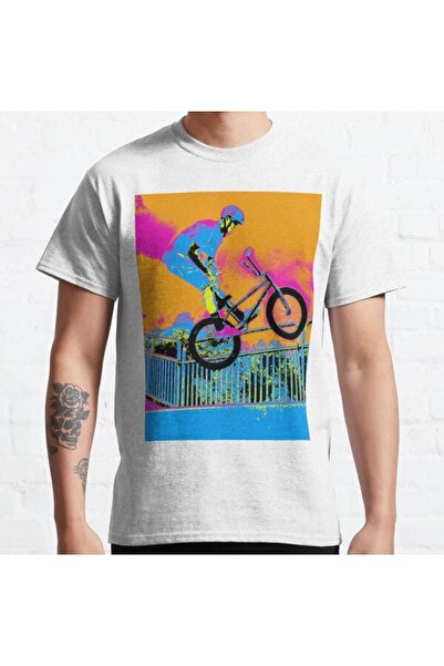 ZOKAWEAR Tricou cu imprimeu unisex BMX Trickster BMX Trick Bike Design