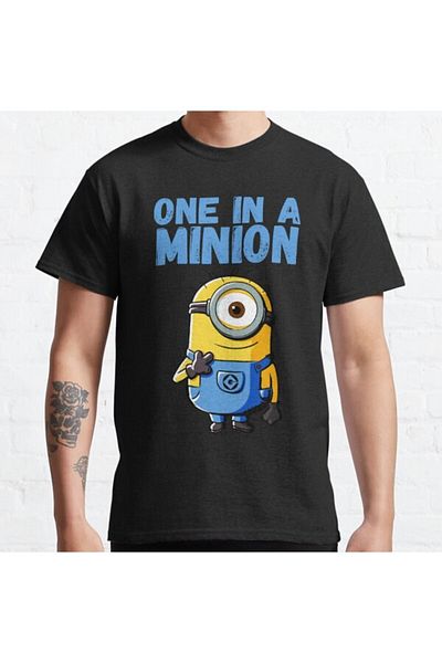 ZOKAWEAR Tricou cu imprimeu Minions Carl One In A Minion unisex - Loose Fit