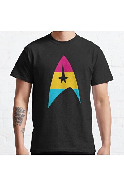 ZOKAWEAR Unisex Original Series Pansexual Pride Starfleet Badge Printed Tshir...