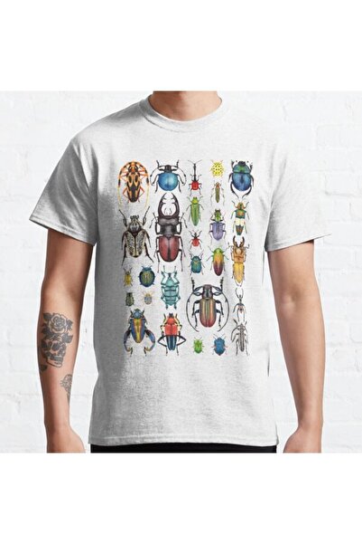 ZOKAWEAR Unisex dizajn kolekcije Beetle Štampano široki kroj T-shirt