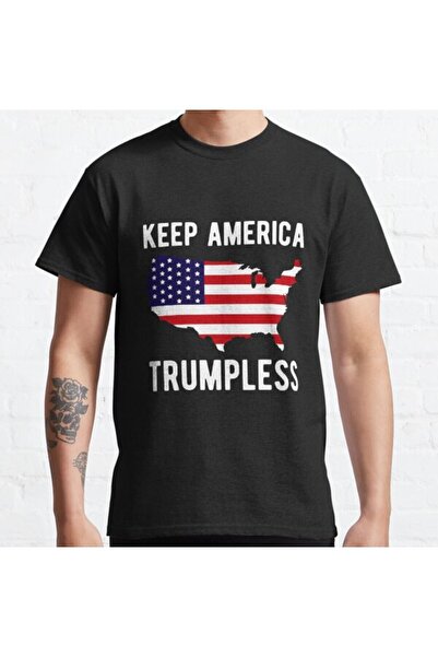 ZOKAWEAR Μπλουζάκι Loose Fit Unisex Keep America Trumpless Design με στάμπα