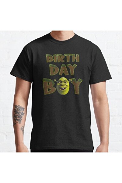 ZOKAWEAR Μπλουζάκι με στάμπα Loose Fit Unisex Shrek Birthday Boy Big Face Design
