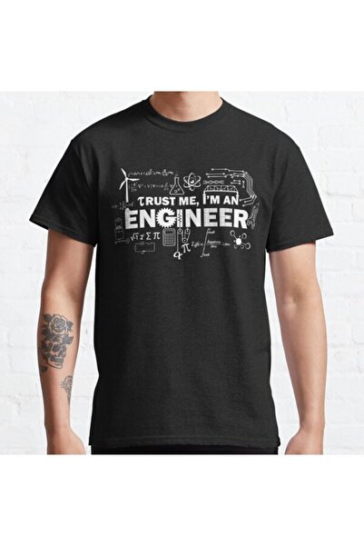 ZOKAWEAR Tricou cu imprimeu unisex, cu croiala largi, Trust Me I'm An Engineer