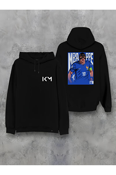 sielta Kylian Mbappe Football Unisex Hooded Sweatshirt - Front Back Printed