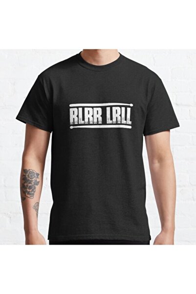 ZOKAWEAR Tricou cu imprimeu unisex Drummer Paradiddle Rudiment, cu formă largi