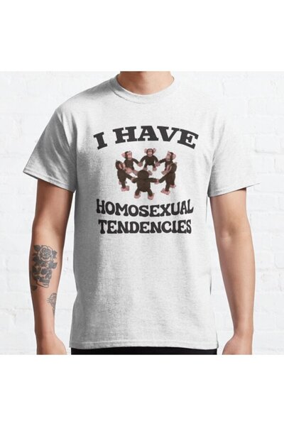 ZOKAWEAR Tricou imprimat Unisex Homosexual Tendencies - Loose Fit, Design Breast