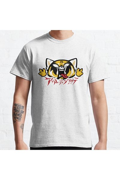 ZOKAWEAR Μπλουζάκι Loose Fit Unisex Aggretsuko Design Printed Tshirt