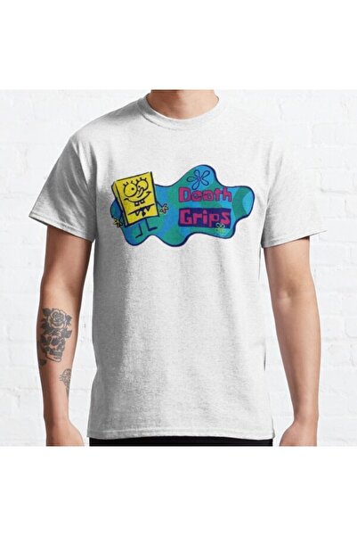 ZOKAWEAR Tricou cu imprimeu unisex cu design loose fit Death Grips