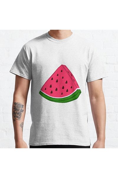 ZOKAWEAR Μπλουζάκι Loose Fit Unisex Watermelon Design με στάμπα
