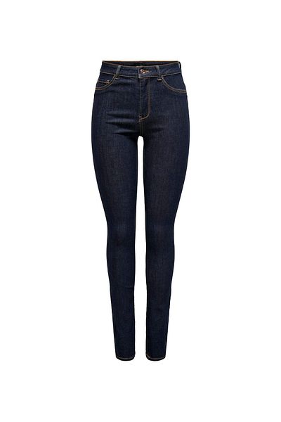 ONLY Pantaloni de damă cu talie înaltă albastru închis - picior îngust ONLROSE HW SKINNY DNM GUA030