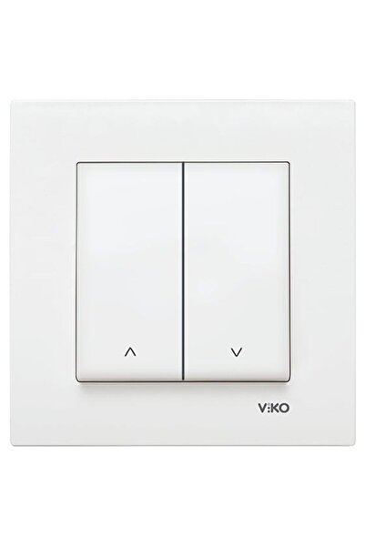 VİKO Viko Karre Jaluzi Anahtarı Beyaz (İKİ DÜĞMELİ) 90967016