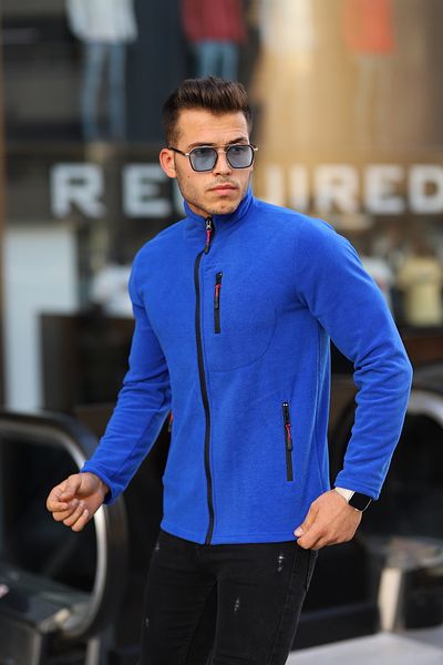 Kozik Unisex Polar Non-Pilling Standard-Fit Men's Full Zip 3-Pocket Polar