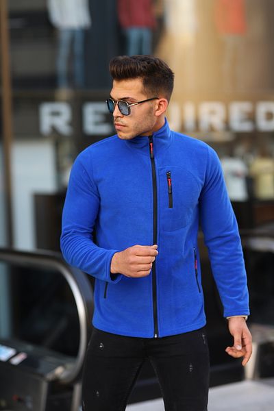 Kozik Unisex Polar Non-Pilling Standard-Fit Men's Full Zip 3-Pocket Polar