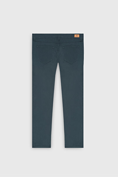 ALTINYILDIZ CLASSICS Men's Petrol Slim Fit Slim Fit 5 Pocket Cotton Flexible Trousers