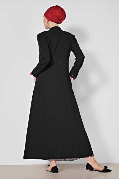 Alvina Lace Embroidered Hidden Button Overcoat 1463