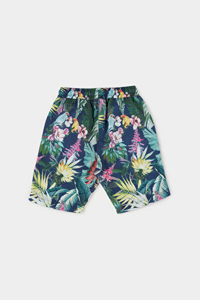 Panço Erkek Çocuk Desenli Lacivert Şort