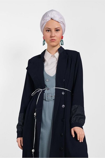 Alvina 1438 Μοντέλο Κρυφό Κουμπί Παλτό
